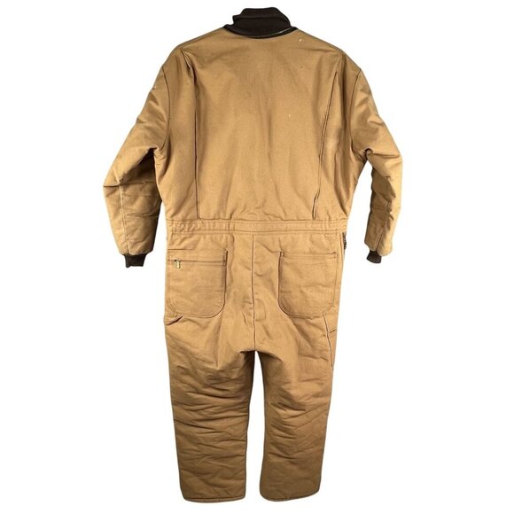 Wear Guard VTG Mens L Short 70s Canvas Pockets Quilted Coveralls Zip Work Wear - Picture 2 of 16